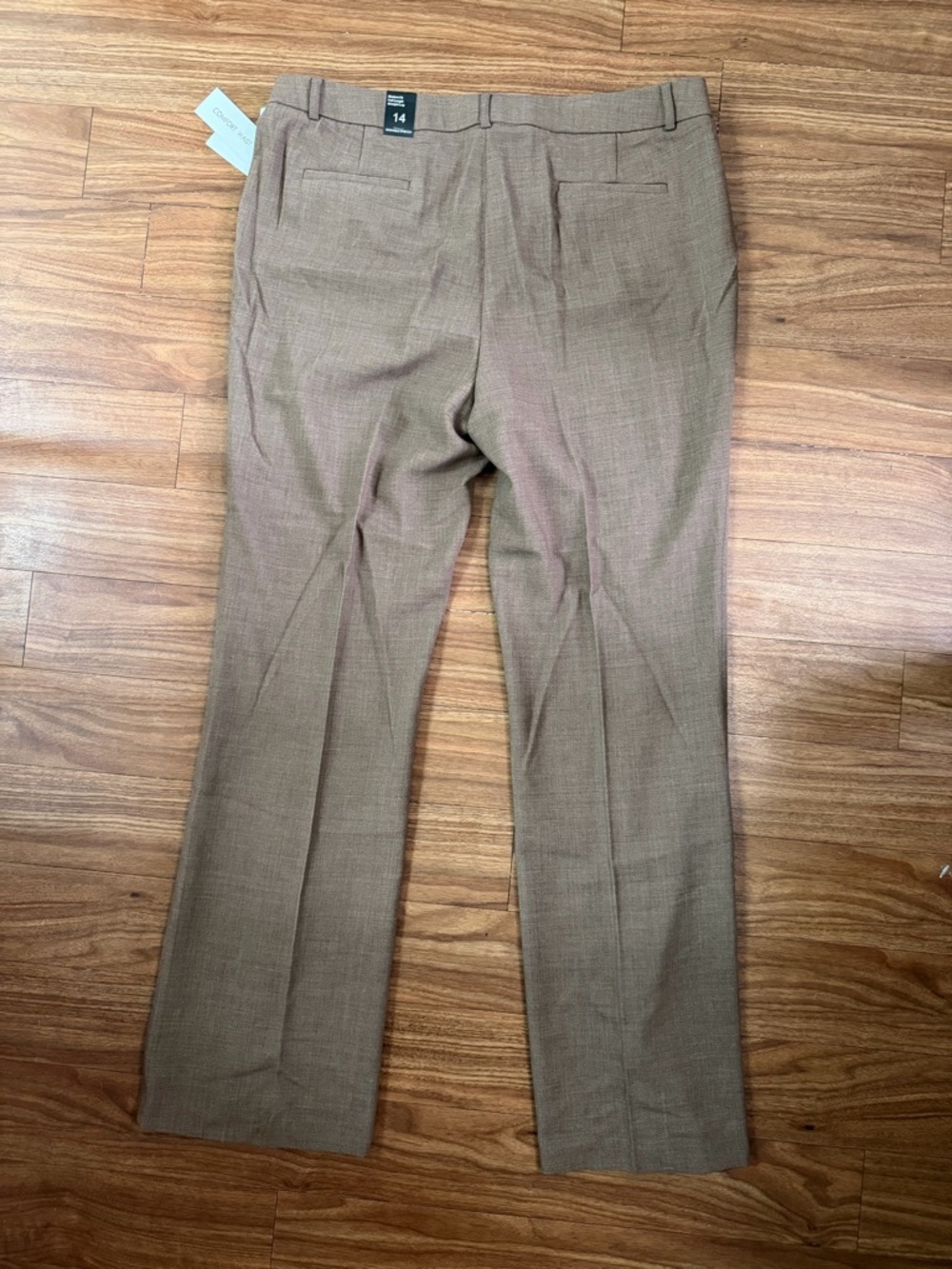 Amanda & Chelsea Brown Straight-Leg Dress Pants - Picture 4 of 11